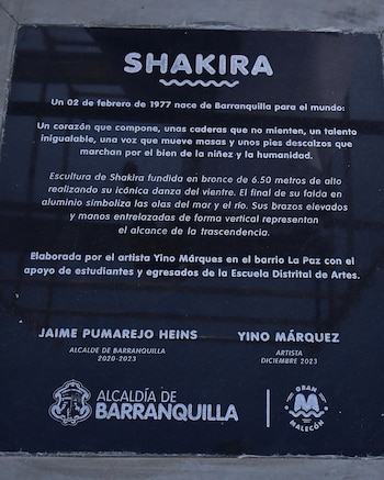 El detalle de la placa