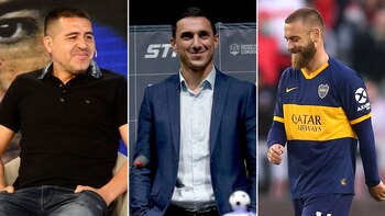 Riquelme, Burdisso y De Rossi