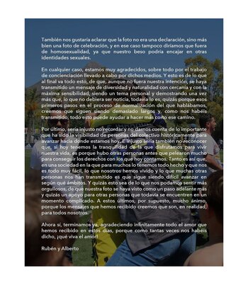 La segunda parte del comunicado