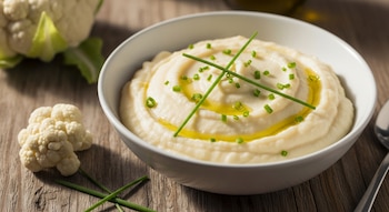 El puré de coliflor es