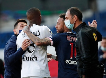 Neymar y Djalo se fueron expulsados del campo (Reuters)