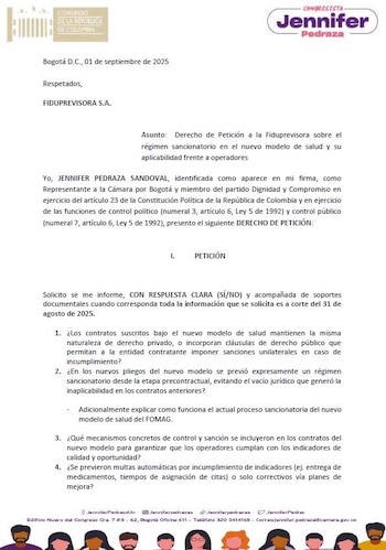 Jennifer Pedraza acudió a la