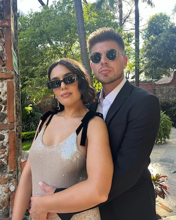 La pareja compartía su amor