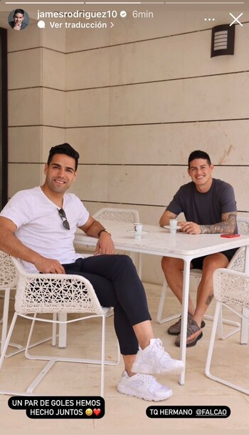 James Rodríguez y Radamel Falcao