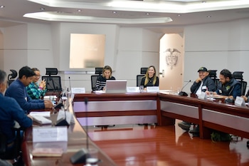 En la reunión en la Casa de Nariño, Laura Sarabia ocupó el puesto del Presidente - crédito Departamento Administrativo de Presidencia