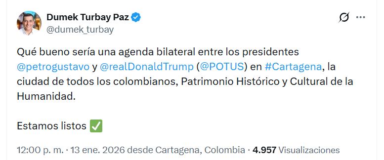 - crédito @dumek_turbay/X