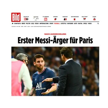 "Primer problema de Messi para