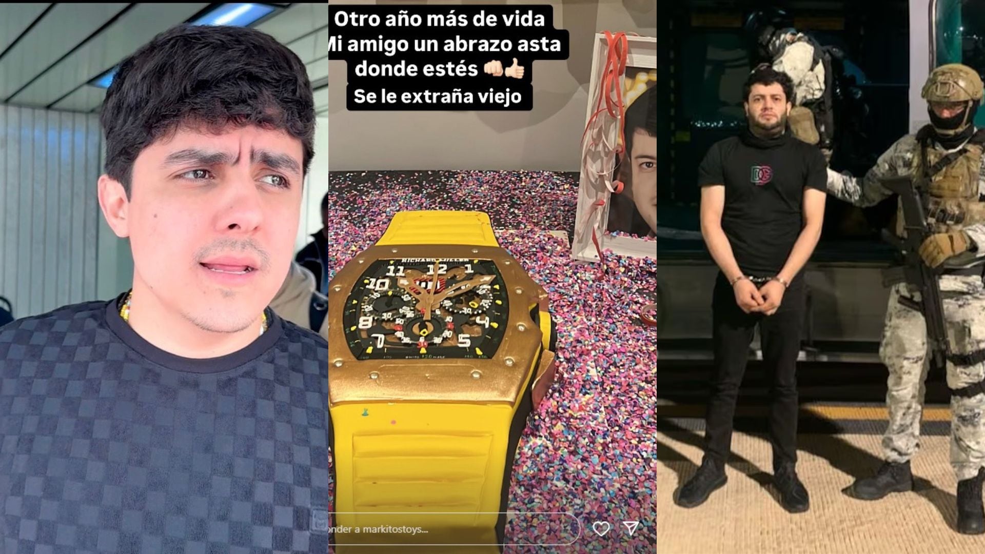 Markitos Toys era amigo íntimo de El Nini, exjefe de seguridad de Los Chapitos.(Instagram/Sedena)