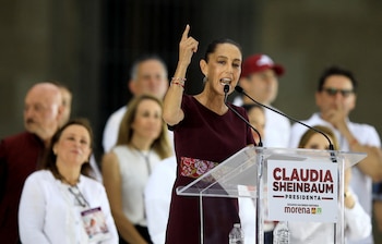 La candidata agradeció la presencia