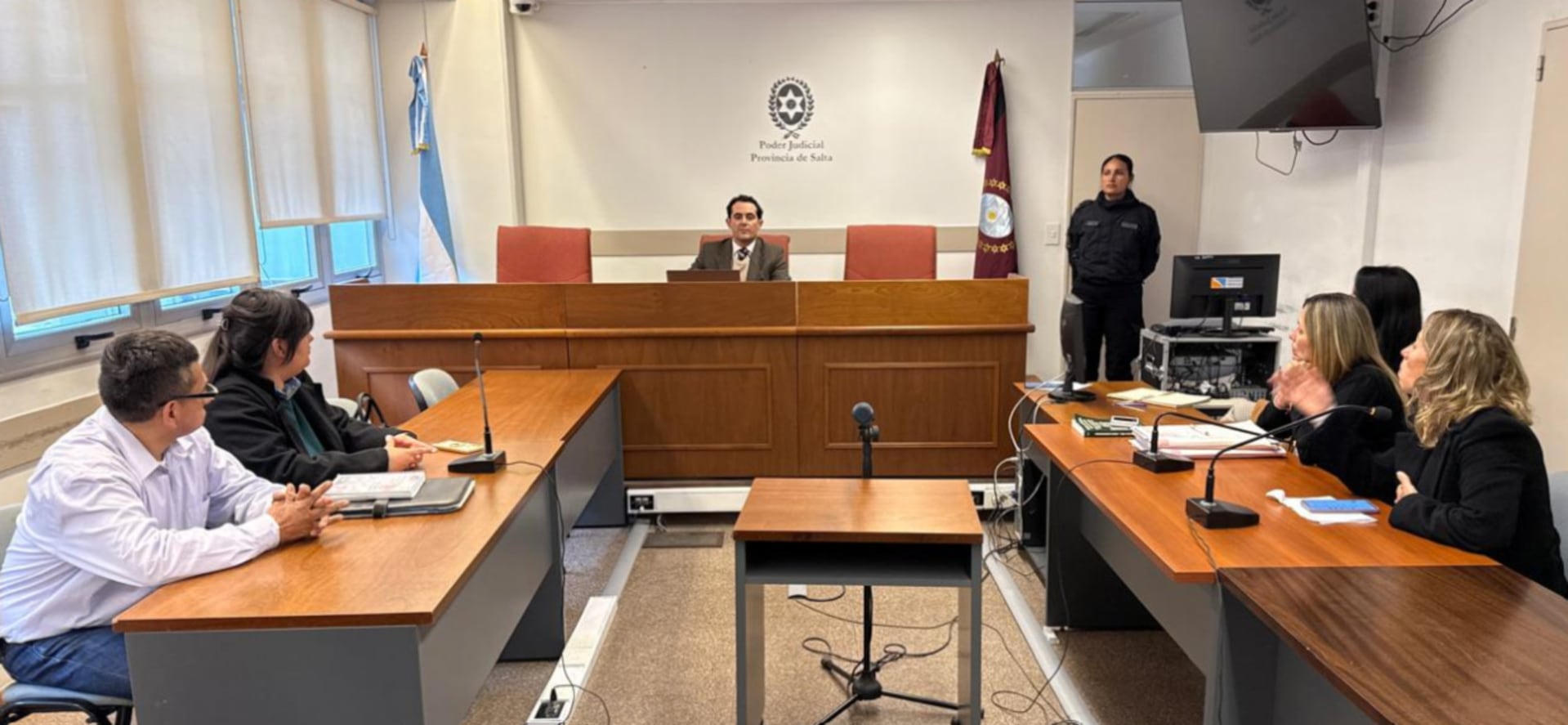 Un tribunal del Poder Judicial de Salta celebra una audiencia judicial donde se dictó una condena por producción de material de abuso sexual infantil (Ministerio Público de Salta)