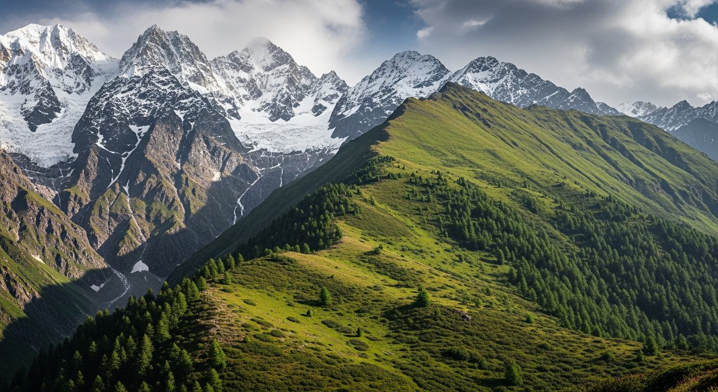 La vegetación en el Himalaya alcanza alturas récord debido al calentamiento global, desplazando la línea verde hasta casi 7 metros por año (Imagen Ilustrativa Infobae)