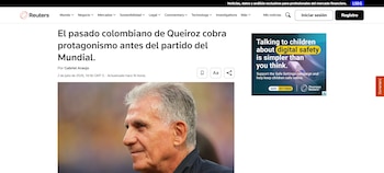 La agencia británica destacó de nuevo el reencuentro de Carlos Queiroz con la selección Colombia-crédito REUTERS