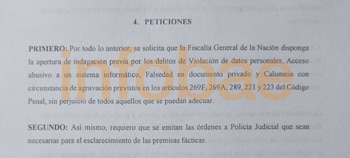 Peticiones de Sneyder Pinilla tras denuncia contra Andrés Calle