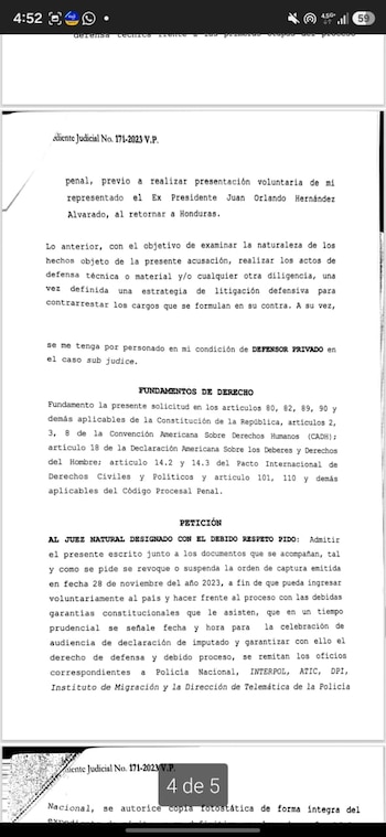 El 31 de julio es la fecha prevista para el regreso del expresidente Juan Orlando Hernández a Honduras