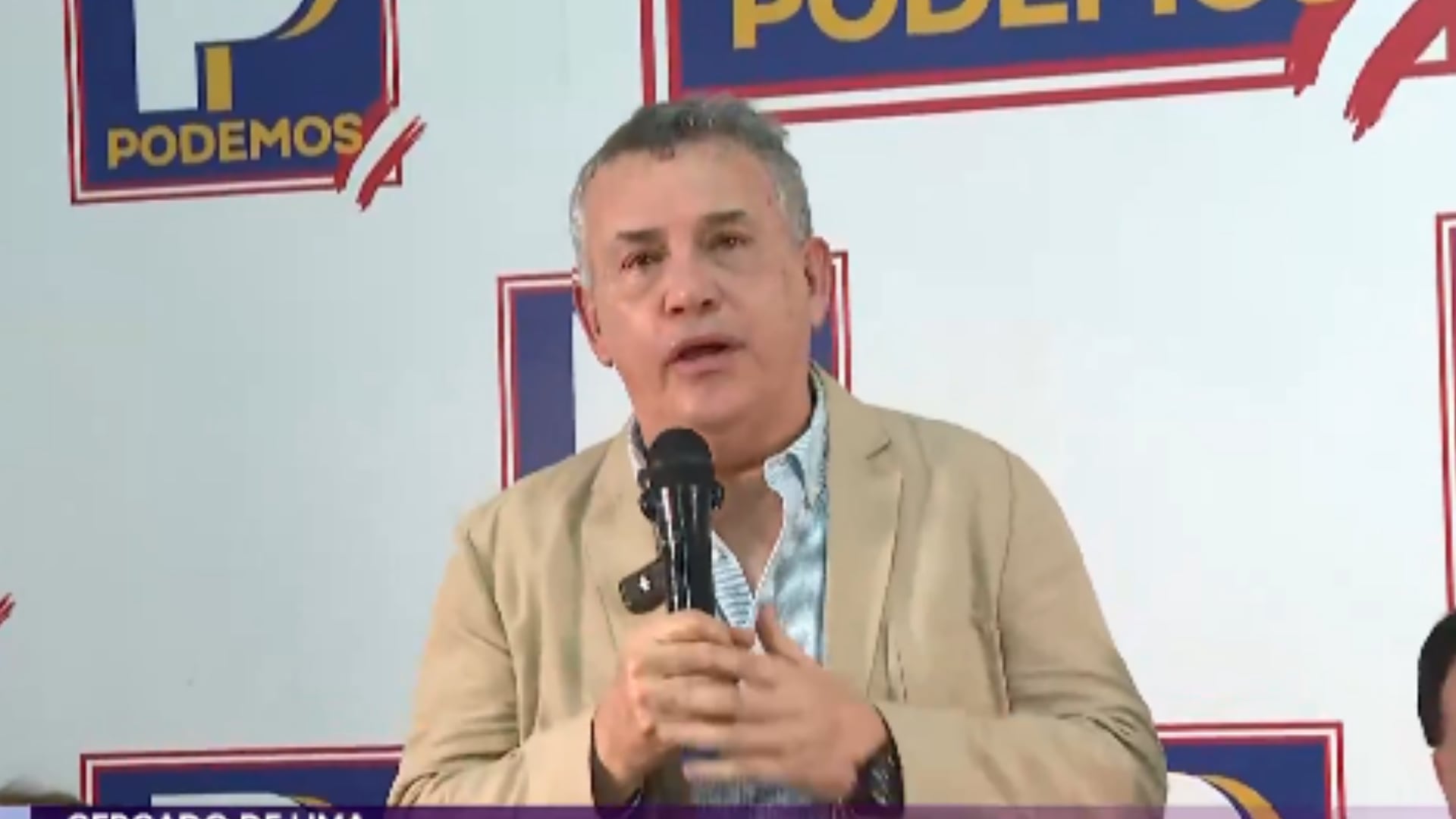 Podemos Perú: Luna asegura que Urresti garantizará la lucha contra la inseguridad