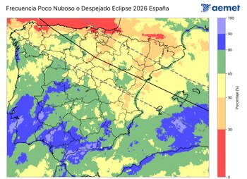 Mapa de nubosidad. (Aemet)