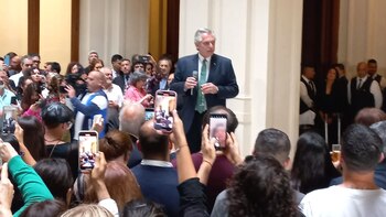 Alberto Fernández se despidió de