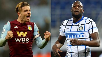 Jack Grealish y Romelu Lukaku