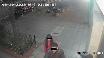 Dos de los tres delincuentes