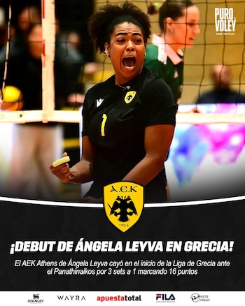 Ángela Leyva tuvo un debut destacado en Grecia.