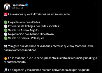 El mexicano no continuaría en