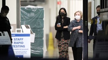 Hillary visitó a su marido