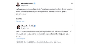 El exministro Alejandro Gaviria criticó
