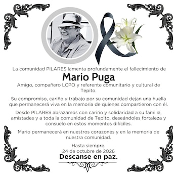 Mensaje de Pilares CDMX tras el fallecimiento de Mario Puga. Crédito: Redes Sociales