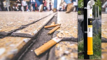 Colocarán cestos para colillas de