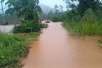 Lluvias de más de 12 horas desbordaron el río Sutpe y generaron la inundación de un pueblo, dejando 50 viviendas afectadas. (Foto: ANDINA)