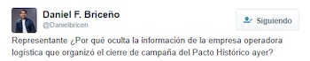 Briceño redobla la polémica sobre