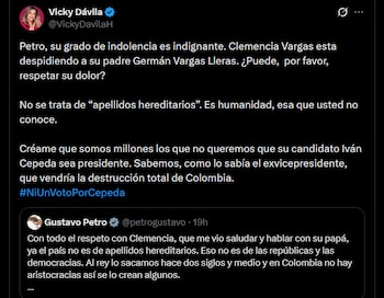 Vicky Dávila - crédito @VickyDavilaH/X