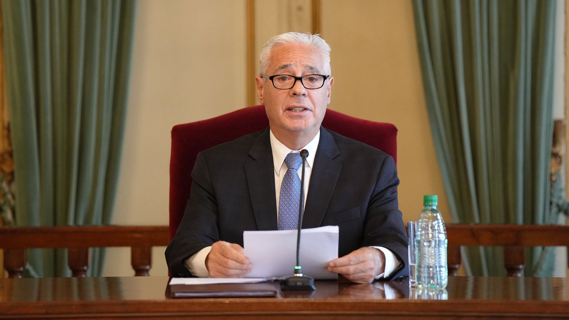 El presidente de la Suprema Corte de Justicia de la provincia de Buenos Aires, Sergio Torres