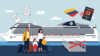 MSC Cruises y Travelconcept, condenadas a indemnizar a un cliente por prohibir embarcar a su familia que llegaba de Colombia en un crucero en Barcelona durante la pandemia