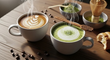 Comparación visual entre una taza