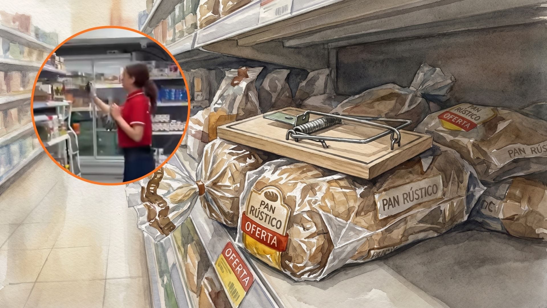 Viral en redes: cuestionan supuesta trampa para ratas sobre panadería en tienda D1