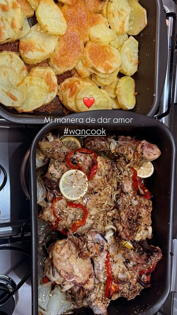 Wanda Nara mostró su obra