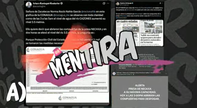 Sección Detector de Mentiras, falsedades relacionadas con la falta de atención a los damnificados