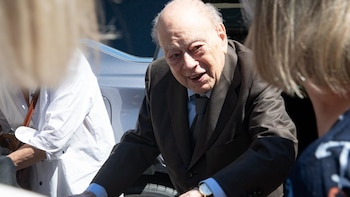 Jordi Pujol asiste a la inauguración de la Placeta de Ricard Masó de Girona