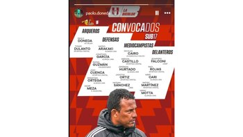 Paolo Doneda compartió en sus redes sociales la noticia de su convocatoria a la selección peruana Sub 17