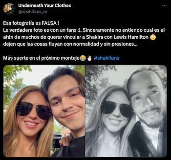 Fotografía de Lewis Hamilton y