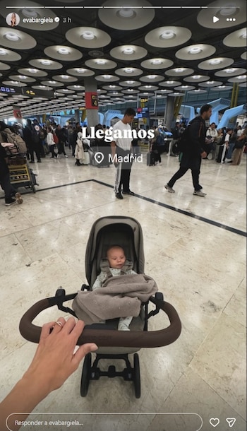 Durante el vuelo, Eva contó