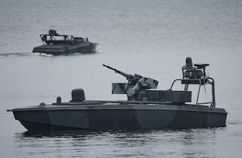 Los drones empleados han permitido ataques a objetivos marítimos a gran distancia de Ucrania (AP foto/Efrem Lukatsky)