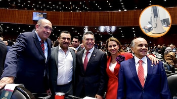 El PRI de Alito Moreno se quedó con las ganas y no sacó los megáfonos durante visita de Rosa Icela Rodríguez