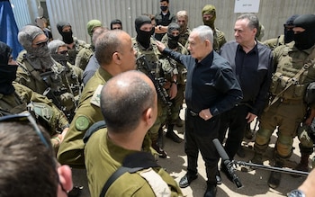 Benjamin Netanyahu visita a las tropas de Israel cerca de la frontera con Líbano (Prensa del Gobierno de Israel)