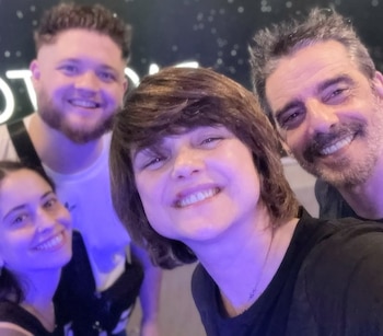 Araceli, Toto, Fabián en una