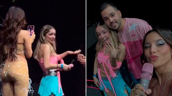 Propuesta de matrimonio en show de Emilia Mernes se vuelve fenómeno viral en redes sociales (@valenharoo)