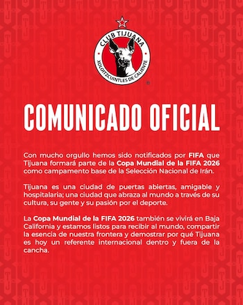 Los Xolos de Tojuana confirmaron la noticia. (X/@Xolos)