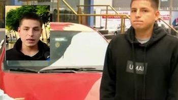 sujeto destruyó auto y no