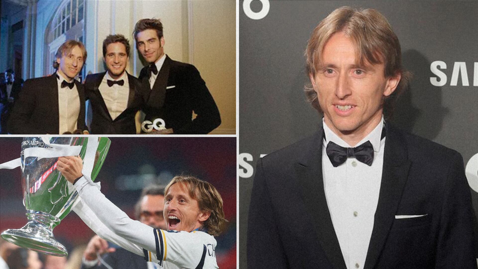 El actor mexicano coincidió con el futbolista croata durante una gala.     (Instagram/Diego Boneta)